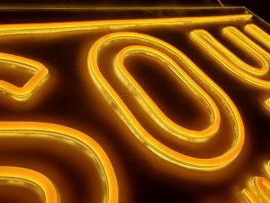 Rotulos luminosos textiles