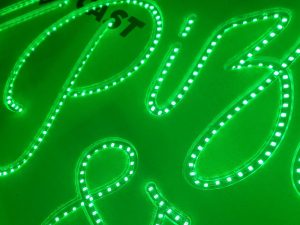 Rotulos luminosos textiles